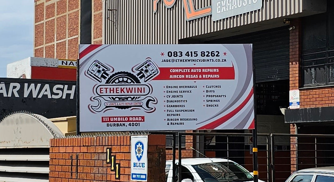 Professional signage and vehicle branding by Cays Designs in Durban