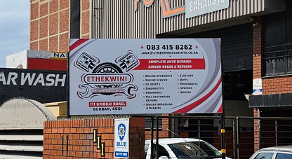 Professional signage and vehicle branding by Cays Designs in Durban